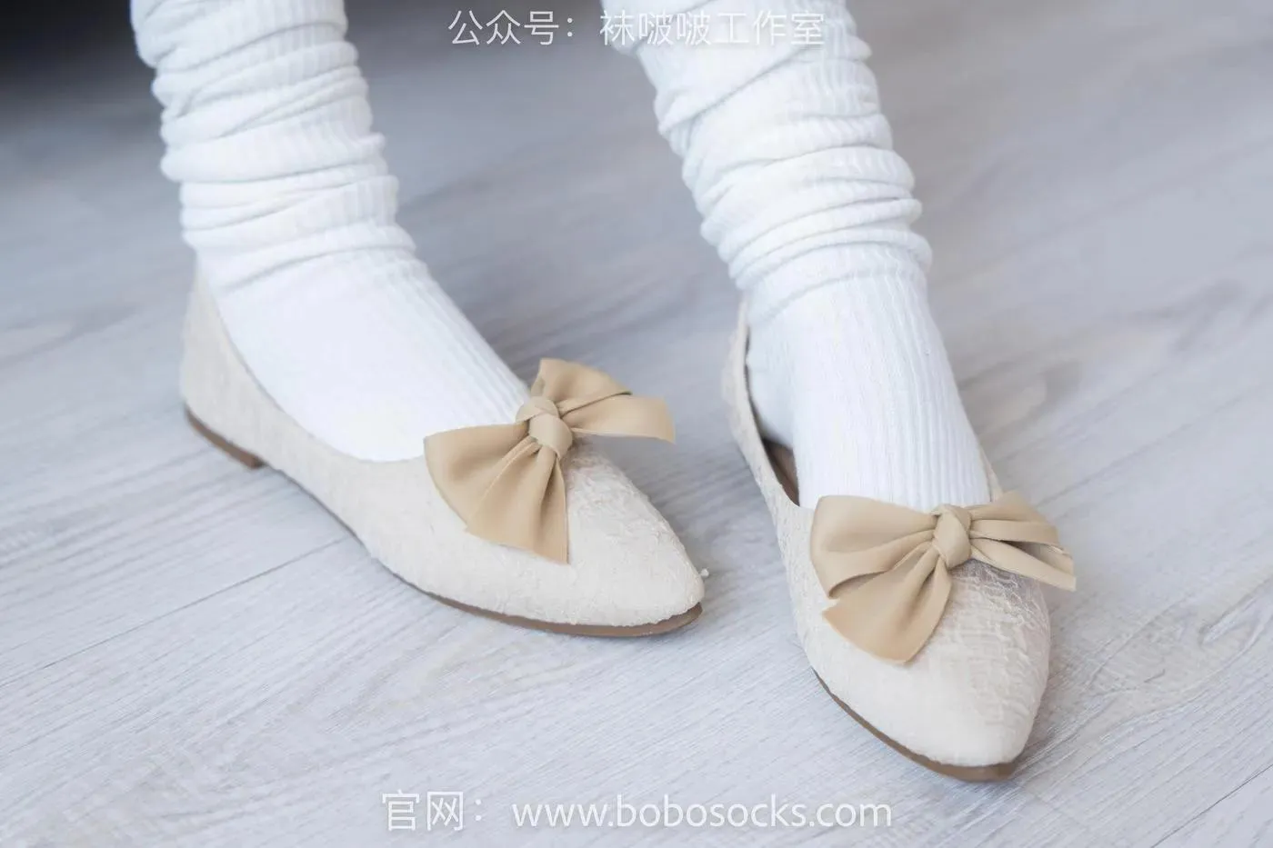 [BoBoSocks袜啵啵]NO.107 小安-平底鞋、白棉袜、肉丝 [140P]插图7